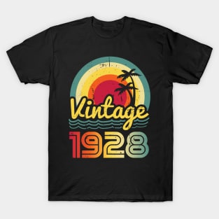 Vintage 1928 Made in 1928 95th birthday 95 years old Gift T-Shirt